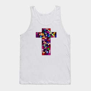 Colorful Cross Tank Top